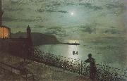 Atkinson Grimshaw Scarborough from Seats near the Grand Hotel china oil painting reproduction